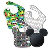 ミッキーおしりふきのふた付きバンキンス　スーパービブ　3枚セット