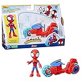 ハズブロ(HASBRO) マーベル MARVEL スパイディとすごいなかまたち スパイディ アクションフィギュアとバイク付き、対象年齢3才以上 F7459 正規品