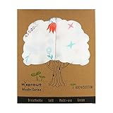 Hi Sprout Unisex Super Soft 47 Inch x 47 Inch Cotton Muslin Swaddle Blanket Set+ 2pcs Baby Washcloth