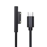 Tatsusen Surface用 充電ケーブル USB-C 充電器 Type-C PD急速充電 15V/3A 45W アダプター Microsoft Surface Pro 3/4/5/6/7/Laptop/Book/Goに対応 1.8m