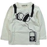 《春秋対応》 ALMOND BAR(アーモンドバー) 天竺ヘッドフォン長袖Tシャツ 90cm/IV NO.AH-73304
