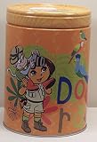 Dora the Explorer Round Tin Coin Bank Lets Explorer Theジャングル
