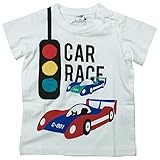 《初夏盛夏対応》 CHEEK ROOM(チイクルーム)  製品洗い加工済み42/2天竺レーシングカー半袖Tシャツ 110cm/OW NO.B-470138