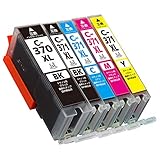 BCI-371XL(BK/C/M/Y)+BCI-370XLBK 5色セット 【 全色大容量 】 Canon用 新互換インクカートリッジ 残量