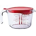 Pyrex 8022313 Classic Glass Measuring Jug With Lid, 1 Litre Capacity, 20.9 x 16.1 x 11.2 Centimeter