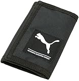 PUMA(プーマ) 財布 三つ折り財布 布製 マジックテープ メンズ ブラック Free