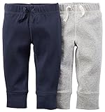 Carter's カーターズ ベビー 長ズボン 紺 グレー ２枚セット スウェットパンツ 12ヶ月