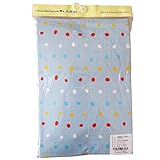 西川リビング　ベビー固綿敷き布団シーツ 70×120cm ドット柄 1543-90009 (ブルー)
