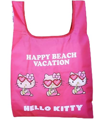 サンリオ ハローキティ 日焼けキティ ビニールバッグ テサゲ 巾着袋 サンリオ ハローキティ 日焼けキティ ビニールバッグ テサゲ 巾着袋