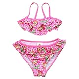 BAOHULU キッズ水着　女の子 子供 水着 可愛いドット ビキニ かわいい サル柄 キュート スイミングウェア