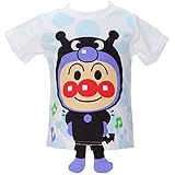 【本体綿100％】2017年 夏物 アンパンマン 天竺 足ブラ 半袖Ｔシャツ Anpanman ホワイト◇80cm