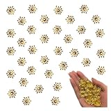 ファイニエ ビーズキャップ ゴールド 15mm 座金 花座 200個 花型 ビーズ 透かし カバー 金具 ハンドメイド 手芸 アクセサリー パーツ BD4168