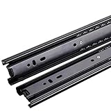 btibpse 14インチ引き出しスライドボール軸受フル拡張子ガイドレールブラックペア