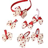 髪飾り　子供　女の子　ヘアピン　髪留め　ヘアクリップ　ヘアアクセサリ　可愛い　七点セット　蝶結び　きれい　ギフト　誕生日 (C)