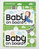 【赤ちゃんが乗ってます/baby in car】トツキトオカ セーフティーメッセージ プレート...