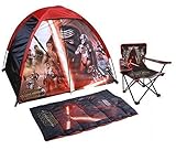 Disney Star Wars Indoor/Outdoor Discovery Tent, Sleeping Bag and Chair with Carry Bag - 4 Piece Set 