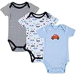 エルフ ベビー(Fairy Baby)ベビーボディスーツ 肌着 半袖 男の子 3枚セット 出産祝い(サイズ：0-3M) セット7