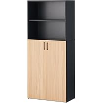 キャビネット　扉付き　美品 Amazon | オフィスコム 法人様向け NFシリーズ 木製