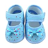 Franterd Baby Sneaker Toddler Shoes Bowknot Boots Soft Crib Shoes (4, Blue) by Franterd