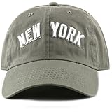 (ニューハッタン) NEWHATTAN ベースボールキャップ 帽子 オリーブ [NY01-1407]