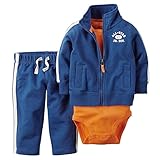 カーターズ Carter's ロンパース ボディスーツ カーディガン パンツ 豪華3点セット 男の子 3-Piece Cardigan Set 12M (72-78cm) [並行輸入品]