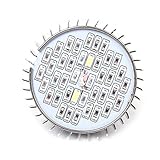 LED 植物育成 水耕栽培ランプ 室内用 口金E27 24W LED植物育成用ランプ プラントライト 園芸 室内栽培 家庭菜園、水耕栽培 植物育成用 40LED使用