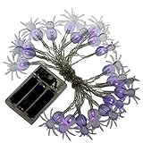 ZhaozheLEDライト 装飾ライト スパイダー 電池式 3m20led 雰囲気作り クリスマス ハロウイン 装飾