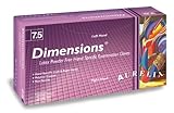 Aurelia Dimensions Latex Glove, Powder Free, 9.4 Length, 5 mils Thick, Medium (Pack of 50 Pairs) by 