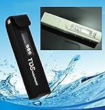 Tiptiper デジタル水質試験機、TDS3 TEMP PPM TDSメーターテスターフィルターペンスティック品質飲料水、プール、水族館、水耕栽培のためのプールモニタリング