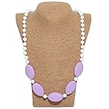 Silicone Baby Teething Necklace for Mom to Wear BPA Free Safe Beads to Chew vcmart [並行輸入品]