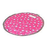 MIRACLE お片づけ キッズゾーン 子育て ママ 子供 掃除 家事 育児 おもちゃ 収納 簡単 持ち歩き 纏める 赤ちゃん 幼児 ベビー 用品 知育 (Mサイズ ピンク) MC-KIDSZONE-