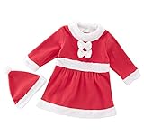 AvaCostumeベビークリスマスパーティーウェア服装ロンパー、帽子、C 9M