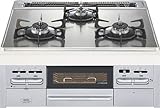 ノーリツ　ビルトインコンロ　N3WN6RWTSKSV【都市ガス12A・13A用】　fami　幅60cm　シルバーミラーガラストップ
