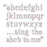 Brewster WPA98843 Wall Pops for Baby Peel and Stick Alphabets, Gigi Pink, 4-Sheets [並行輸入品]