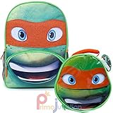 Limited Edition Ninja Turtles Michelangelo 16" Large Backpack with Lunch Bag [並行輸入品]