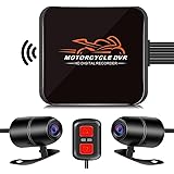 Motocam バイク用ドライブレコーダー 前後防水カメラ IP67 自転車 バイク ドラレコ 1080P 200万画素 WIFI機能 APP対応 携帯連携 煽り運転対策 日本語取扱説明書 D6RL
