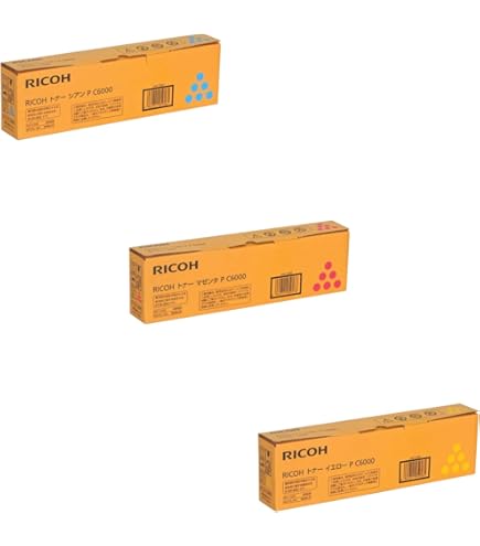 新品 RICOH純正C6003トナーカートリッジ ブラックマゼンダシアンイエロー RICOH リコー MP Pトナー C6003 【ブラック/シアン】2本セット（純正品