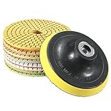 9pcs 4 inch 50-3000 grit diamond polishing pads set with self-adhesive