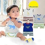 【子供服】 moujonjon (ムージョンジョン) 日本製アーサ蓄光アニマル切替Ｔオール 70cm，80cm M36743