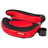 【ジュニアシート クッション性】ワイドな座面のブースターシート カップホルダー付き 洗濯機で洗えるカバー 4歳頃～12歳頃 体重条件：15kg～36kg ロングユース コンパクト 省スペース neb: