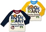 (ブーマート)BOO MART 2015 胸ポケット付き ラグラン 長そでTシャツ 95cm お袖オレンジ