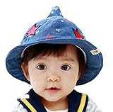 【SEBLES】ベビー 赤ちゃん 帽子 とんがり ハット ベビー帽 わんぱく デニム スター カジュアル 可愛い ユニセックス 男の子 女の子 春 夏 秋 冬 6-24ヶ月（タイプA)