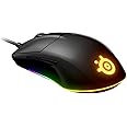SteelSeries USB ゲーミングマウス 有線 軽量 低遅延 メカニカルスイッチ 3ゾーンRGBイルミネーション Rival 3 62513