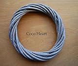 ~Coco Heart~　グレー　柳リースベース　１５ｃｍ（リース・ドライフラワー）