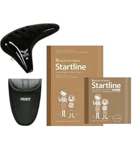 Amazon | NIGHT by Noble プラオカリナ アルトC調 ブラック 教本