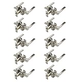 プライバシードアロックストレージ部屋バスルームキーレスLockset hm6 – 07ラウンドノブセット、つや消しサテンニッケル 10pack HM1-637DLSNBK-10pack