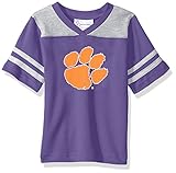 NCAA Clemson Tigers幼児用男の子サッカーシャツ、パープル、3