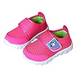 キッズ メッシュ シューズ サンダル 通気 速乾 防滑 内径12.6cm-20.4cm ベビー スニーカー 男の子 女の子 hibote レッド 内径18.7cm=33