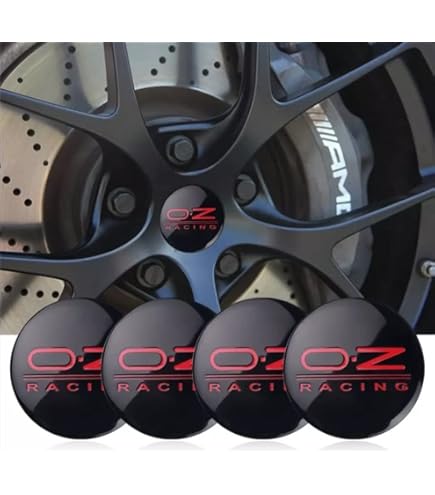 Amazon.co.jp: センターホイールキャップセット OZ Racing Black