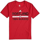 Portland Trail Blazers Nba Youth Climalite on-court Practice Tシャツレッド レッド